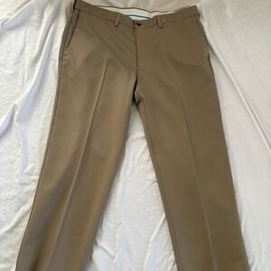 HAGGAR  KHAKI‎ MEN WORK Haggar OFFICE PANTS 40 X 30 CASUAL LOUNGE SOFT